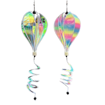 Xibao hot air balloon windmill hanging wind-turning colorful transparent dreamy rainbow outdoor decoration event props