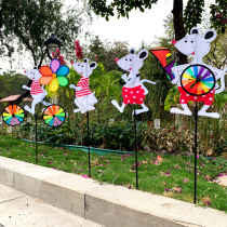 Xibao cartoon mouse modeling cloth windmill turntable real estate scenic spot Flower Street kindergarten festival decoration childrens toys