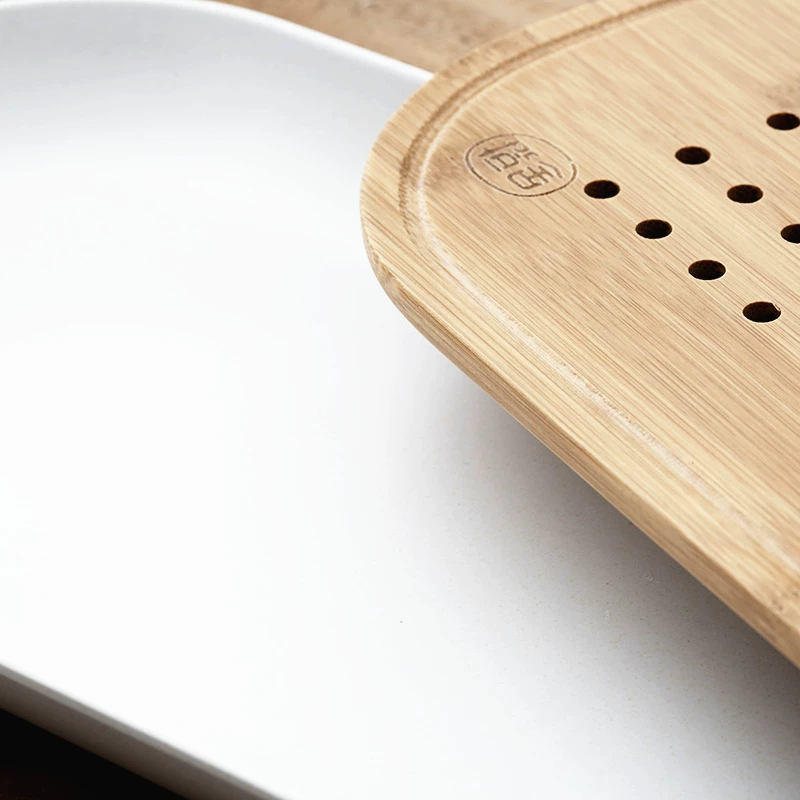 橙舍 Creative Design Kung Fu Tea Steel Water Storage Tea Store Tea Tuto Office Bamboo Tea Drive