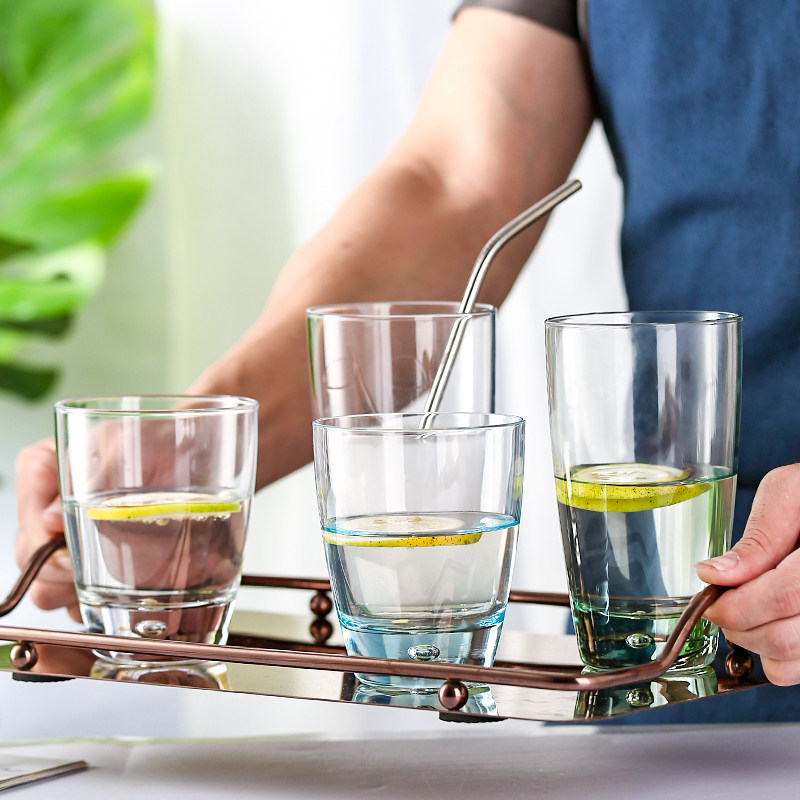 Hua Chi Arts Nordic Wind Home Unleaded Glass Water Drop Tea Cup Breakfast Cup Milk Juice Cups