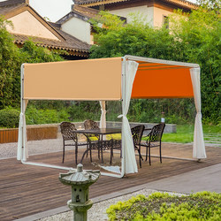 Aimeijia Outdoor Sunshade Canopy Small Courtyard Pergola Sunshade Umbrella Outdoor Patio Rain Shelter Balcony Canopy Tent Sky Full of Clouds