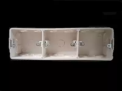 Hongyan three box 86 type three cassette box three bottom box triple three three junction box switch socket buried wall concealed base