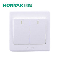 Promotional Hongyan switch socket X3 Meiyi 86 type two-open multi-control double-open midway double-connected three-control panel