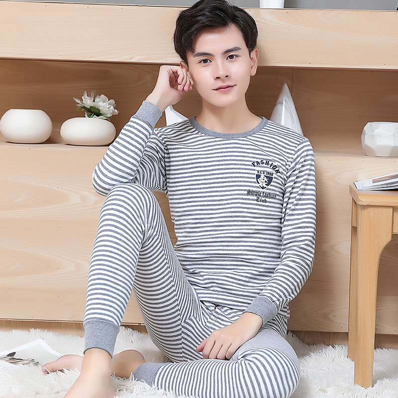 Teen quần áo mùa thu mùa thu quần cotton phù hợp với nam học sinh trung học cơ sở lớn trẻ em bông lót ấm áp mùa thu mỏng và mùa đông.