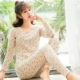 Cô gái Qiuyi Qiuku Suit Cô gái học sinh trung học Đồ lót ấm áp Cotton Học sinh trung học Mới Áo len cotton trẻ em lớn thời trang đồ bộ