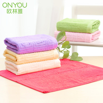 Olinya towel bamboo fiber small square towel clean face wash towel soft breathable and absorbent