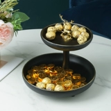 Керамический фруктовый поддон украшения легкий роскошный стиль современный китайский поднос для хранения дома гостиная чайная столовая чай