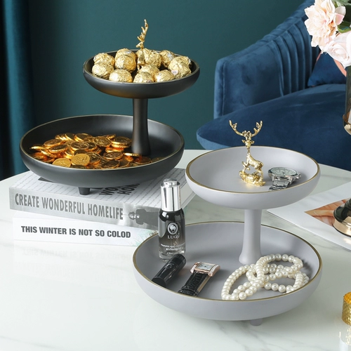 Керамический фруктовый поддон украшения легкий роскошный стиль современный китайский поднос для хранения дома гостиная чайная столовая чай