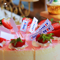 Logo tag card shape rules circular cake baking industry hot silver factory manufacturer manufacturing printing