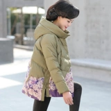 Длинный пуховик для матери, утепленная куртка, в западном стиле, средней длины, для среднего возраста, 50 лет