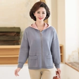 Осенняя трикотажная куртка для матери, комплект для пожилых людей, демисезонный лонгслив, в западном стиле, для среднего возраста