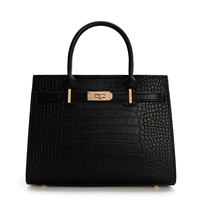 Черный крокодильный рисунок бесплатный шелковый шарф+подарочный пакет