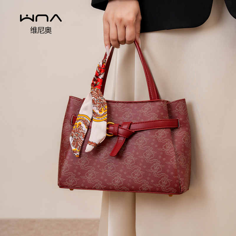 Red Elegant Wedding Bag for Mother-In-Law, Wedding Banquet, Bride, Ladies' Handbag, High-End Gift for Elders