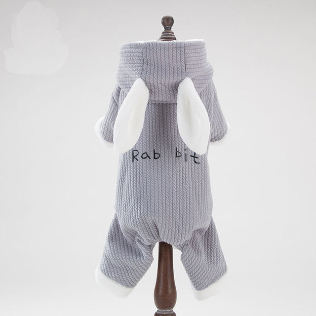 New autumn and winter puppies clothes rabbit Halloween small canine teddy four-leged winter cotton clothes winter clothing pets
