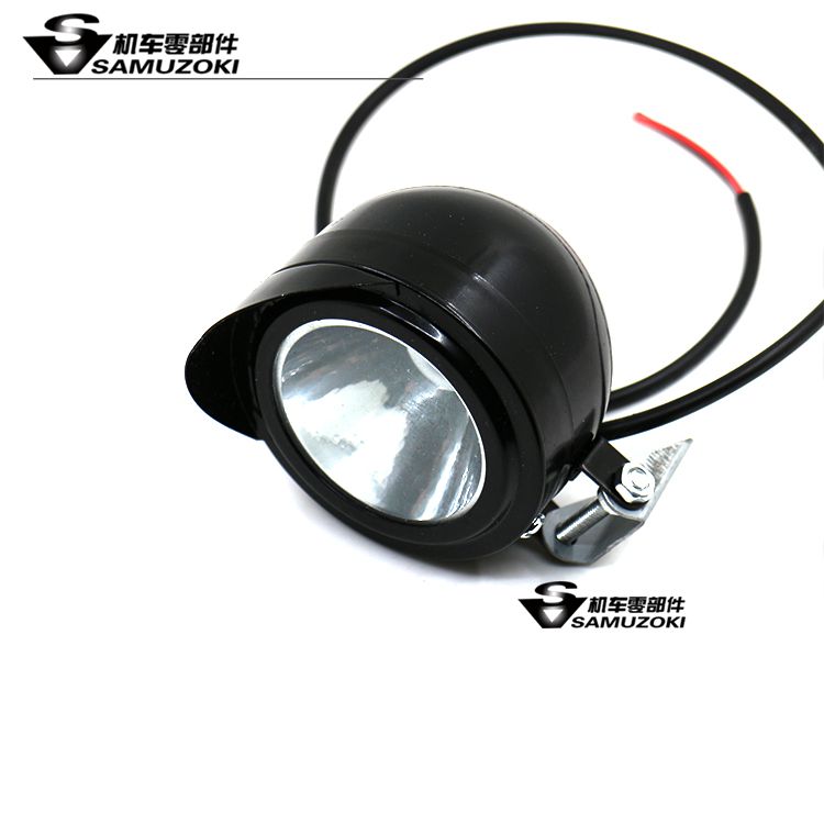 Xe máy mini retro đèn pha LED đèn sương mù bên ngoài rogue spotlight đèn điện siêu sáng 12-80 led bi cầu xe máy