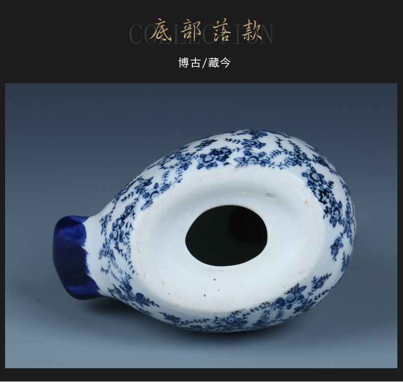 Ceramic chicken furnishing articles in plutus feng shui jingdezhen blue and white porcelain TV ark, creative, lovely sitting room decoration