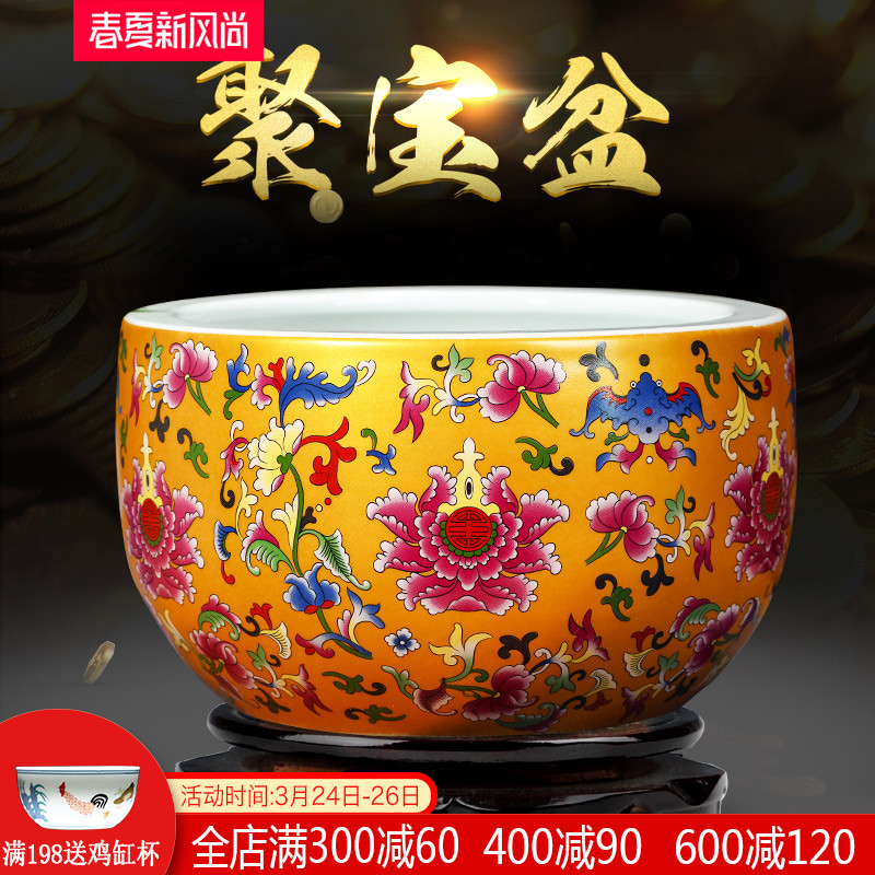 Cornucopia of TV ark, porch is decorated China feng shui plutus jingdezhen ceramics handicraft opening gifts