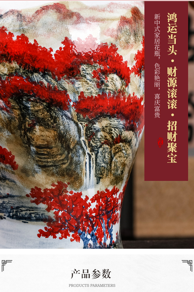 Jingdezhen ceramic general Chinese wind full pot of modern Chinese style household, sitting room porch storage tank furnishing articles