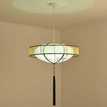 New Chinese chandelier Chinese Wind circular Tea House Restaurant Imitation Antique Fire Pot shop room lamp Book room tatami lamp