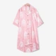 2020 đồ ngủ của phụ nữ mùa hè lụa mỏng giữa tay áo ngủ phụ nữ dễ thương áo sơ mi Nhật Bản mặc nhà có thể mặc - Đêm đầm