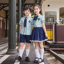 Primary and middle school childrens spring and autumn children dress rehearsas for performance wear on campus Wind school uniforms Suit Kindergarten Garden Class Uniform School Uniforms