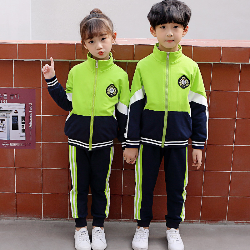 School uniforms for elementary school students 2022 new spring and autumn clothes children's sports class clothes kindergarten garden clothing three sets customized