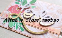 Cutting template DIY template cutting die greeting card album Scrapbook Making tool letter Love