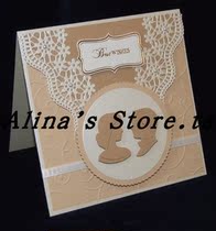 Cutting template DIY templating cutting die greeting card album Scrapbook Making tools Flower Wave Lace