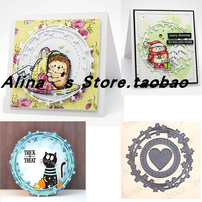 Cutting template DIY die cutting die card album Scrapbook making tool for star heartrings