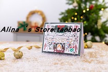 Cutting template DIY die cutting die card album Scrapbook making tool for Christmas fireplace