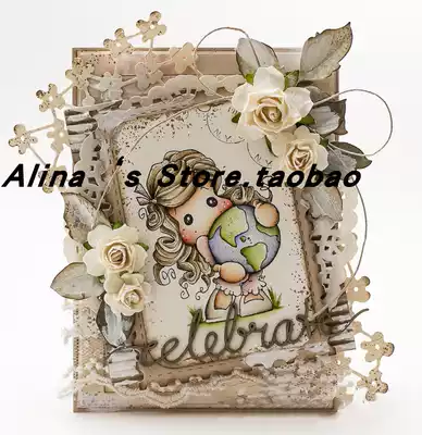 Cut template DIY mold cutting die greeting card photo album Scrapbook making tool flower background