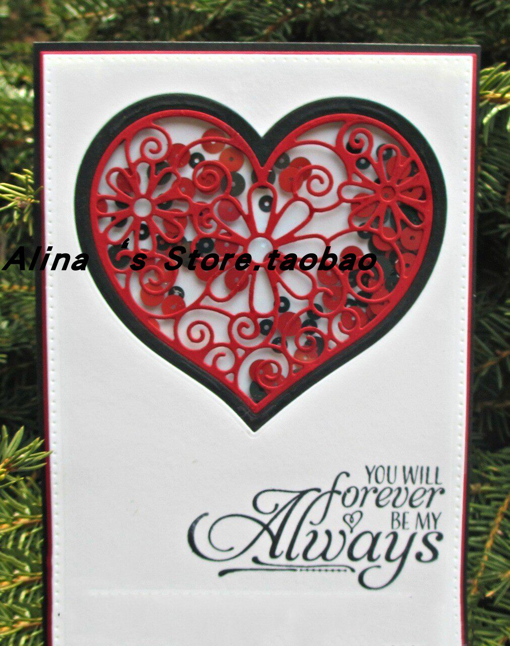 Cutting template DIY template cutting die card album Scrapbook making tool Flower Love Box