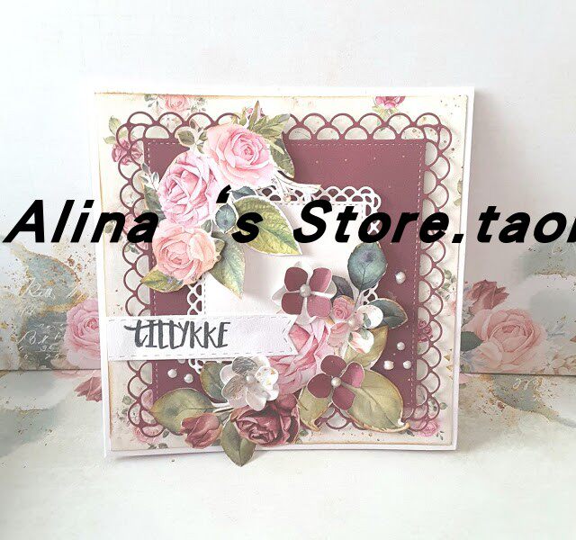 Cutting template DIY template cutting die card album Scrapbook making tool lace box