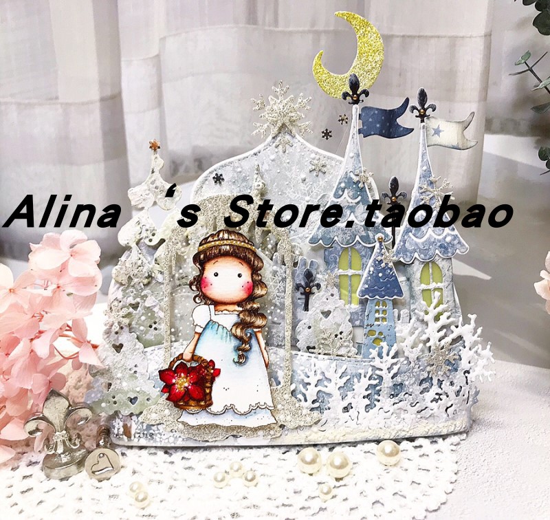 Cutting formwork DIY mould cutting die greeting die greeting cards Scappbook Making tools Castle decorations