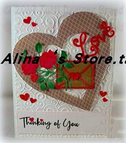 Cutting template DIY template cutting die card album Scrapbook making tool Rose envelope