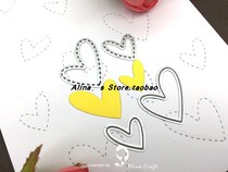 Cutting template DIY templating cutting die greeting card album Scrapbook Making tool Small Caring