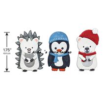 Cut template DIY template cutting die greeting card album Scrapbook Making tool Hedgehog Penguin