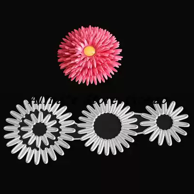 Cutting template DIY template cutting die Greeting card album Scrapbook Production tool Sun Chrysanthemum