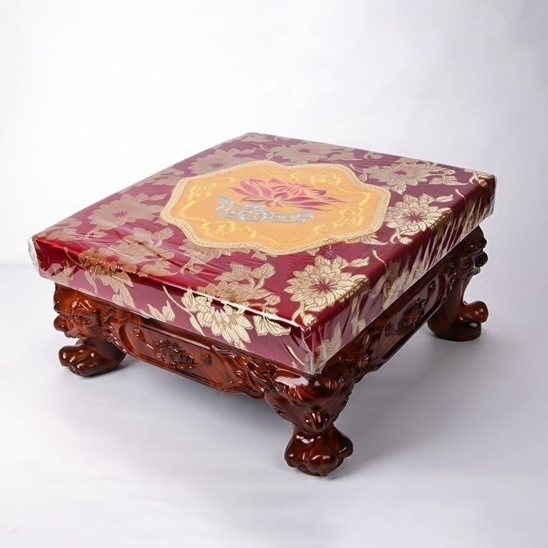 Baimat full solid wood Baiver cushion kneeling cushion Cushion Embroidered Large Bay Stool High-end Bushel Direct Thickened Sponge Bag Chair