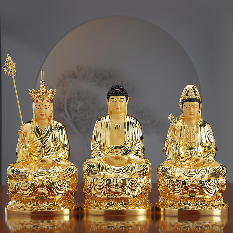 Taiwan Pure Bronze Gift and Saint Buddha Buddha Buddha Household for Shijamuni Buddha