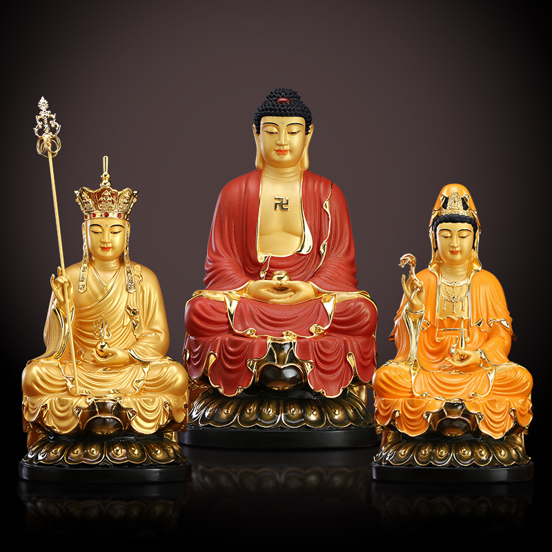 Taiwan Pure Bronze Painting Saint Buddha House for Shijamuni Buddha Buddha Buddha