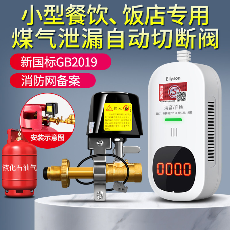 Gas leakage alarm Catering Liquefied Gas Tank Safety Valve Automatic Closing Cut Off Valve Commercial Gas Siren-Taobao