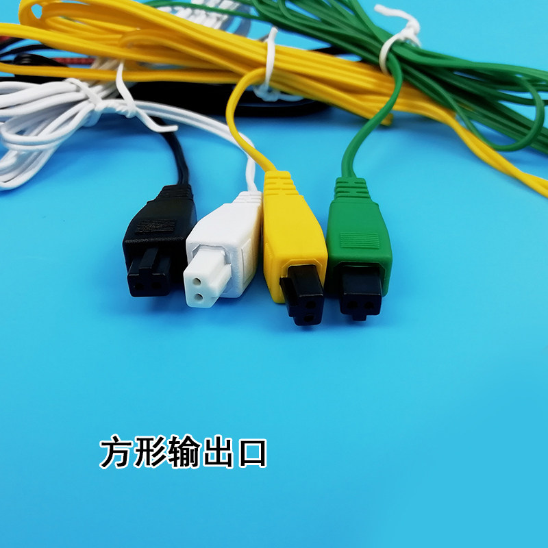 Physiotherapy instrument low-frequency electrode wire clip wire electrode clip crocodile clip wire meridian instrument accessories connection wire