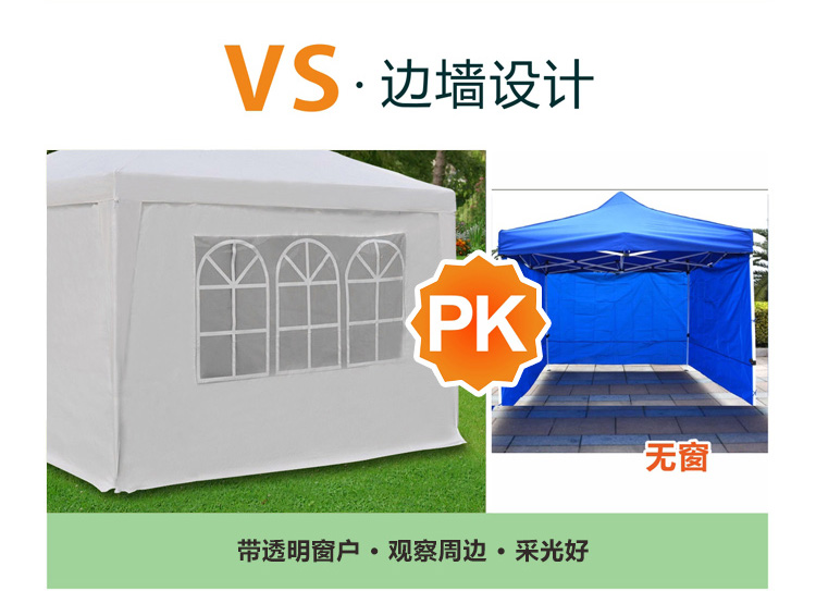 3 mét ngoài trời tán mái hiên gấp lều quầy hàng chợ đêm quảng cáo đổ xe đậu lều triển lãm hiên - Lều / mái hiên / phụ kiện lều móc leo núi