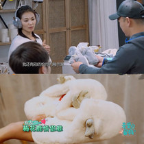 Dear Inn 2 Liu Tao with slippers winter antlers cotton slippers cartoon indoor platform couple fur shoes