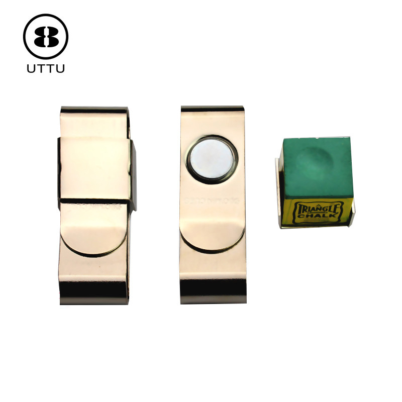 UTTU-Stainless steel brushed billiard chocolate clip Magnetic gun powder clip Metal chocolate clip S-type powder clip Strong and resistant