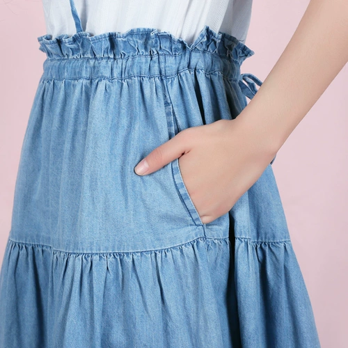 Свежее длинное милое платье, хлопковый мегафон для школьников, юбка, короткий рукав, длина миди, 2020, подходит для студента