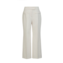 Rhein Mall Same Temperament Casual Straight Silo Western Dress Pants 2022 Summer New Rice White Long Pants Covety High Waist