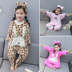Girls Siamese Pyjama Fall / Winter Anti-Kicking Cartoon Baby Girl Baby Baby Túi ngủ Flannel Dày Coral ao so sinh be trai Áo liền quần