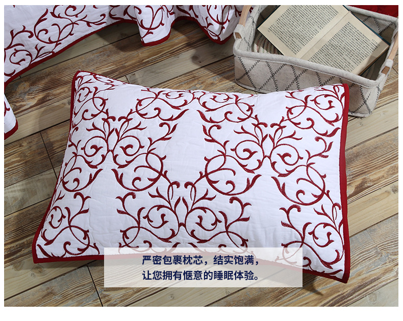 Xuất khẩu thêu bông bằng chăn châu Âu ba bộ bông giặt điều hòa mùa hè khăn trải giường chiếu mat drap giường